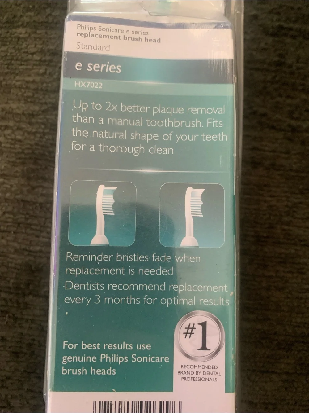🆕- PHILLIPS SONICARE E-SERIES Replacement Brush Heads - 2 Pack